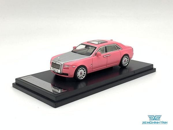 Xe Mô Hình Rolls Royce Ghoste Extended Wheelbase 1:64 Collector's Model ( Hồng Mui Bạc )