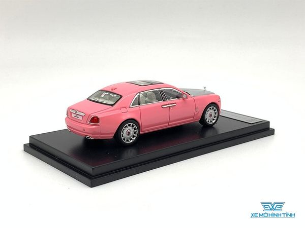 Xe Mô Hình Rolls Royce Ghoste Extended Wheelbase 1:64 Collector's Model ( Hồng Mui Bạc )