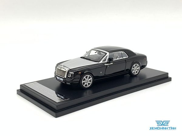 Xe Mô Hình Rolls Royce Phantom Coupe 1:64 Collector's Model ( Đen Mui Bạc )