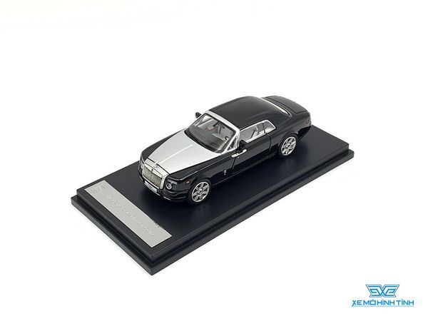 Xe Mô Hình Rolls Royce Phantom Coupe 1:64 Collector's Model ( Đen Mui Bạc )