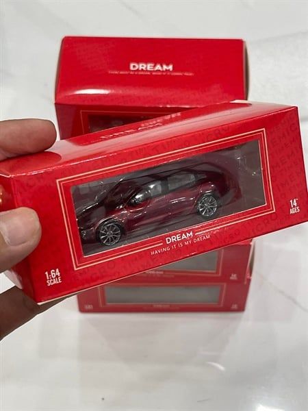 Xe Mô Hình Tesla Model 3 Red 1:64 Time Micro (Đỏ)