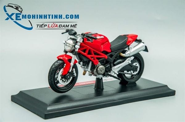 XE MÔ HÌNH DUCATI MONSTER 696 1:18 MAISTO (ĐỎ)