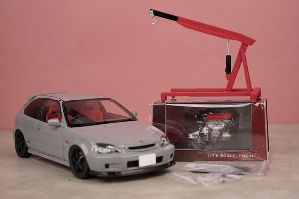 Xe Mô Hình Honda Civic Type R (EK9) 1:18 Motor Helix (Nardo Grey)