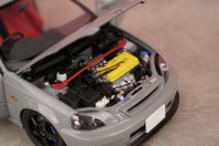 Xe Mô Hình Honda Civic Type R (EK9) 1:18 Motor Helix (Nardo Grey)