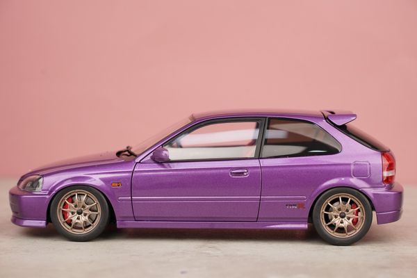Xe Mô Hình Honda Civic Type R (EK9) 1:18 Motor Helix (Pearl Purple)