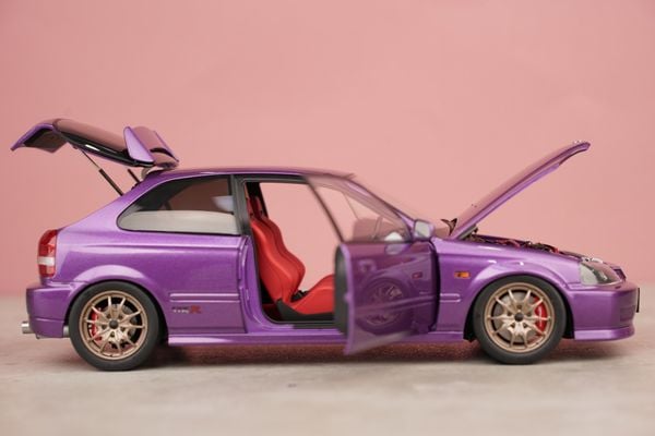 Xe Mô Hình Honda Civic Type R (EK9) 1:18 Motor Helix (Pearl Purple)