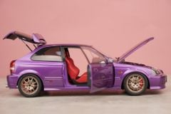 Xe Mô Hình Honda Civic Type R (EK9) 1:18 Motor Helix (Pearl Purple)