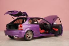 Xe Mô Hình Honda Civic Type R (EK9) 1:18 Motor Helix (Pearl Purple)