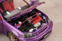 Xe Mô Hình Honda Civic Type R (EK9) 1:18 Motor Helix (Pearl Purple)