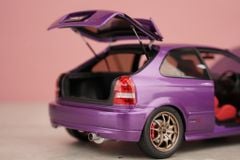 Xe Mô Hình Honda Civic Type R (EK9) 1:18 Motor Helix (Pearl Purple)