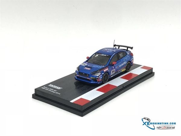 Xe Mô Hình Subaru WRX STI NBR 24H Challenge 2014 1:64 Tarmac Works ( Xanh Dương )