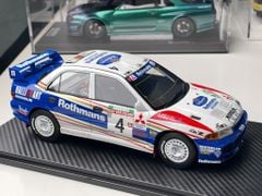 Xe Mô Hình Mitsubishi Lancer Evolution III WRC #4 1:18 One Model ( Trắng Xanh )