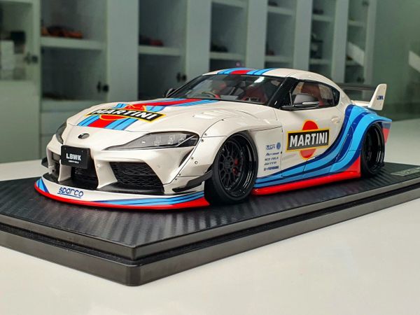 Xe Mô Hình LB-Works Toyota Supra (A90) Martini 1:18 Ignition Models ( Martini )