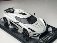 Xe Mô Hình Koenigsegg Regera 1:18 FrontiArt ( Trắng Viên Vàng ) ( 45- 46 - 47 )