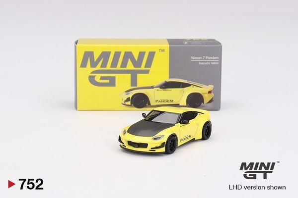 Xe Mô Hình Nissan Z Pandem Ikazuchi 1:64 MiniGT (Vàng)
