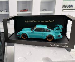 Xe Mô Hình Porsche RWB 964 1:18 Ignition Model (Xanh Min)