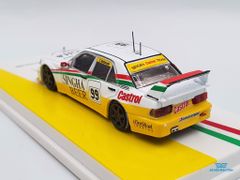 Xe Mô Hình Mercedes-Benz 190 E 2.5-16 Evolution II 1:64 Tarmac Works( Trắng Vàng )
