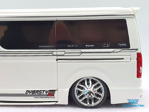 Xe Mô Hình Toyota Hiace Dynast 1:64 Error (Trắng)