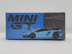 Xe Mô Hình LB-Silhouette Works Lamborghini Aventador GT Evo Baby Blue LHD 1:64 Minigt ( Xanh Baby )