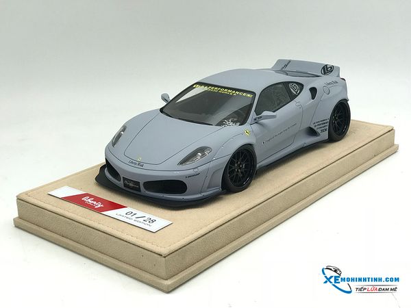 Xe Mô Hình Ferrari F430 Liberty Walks 1:18 LB ( Xám Nhám )