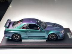 Xe Mô Hình Nissan Skyline R34 Z-Tune 1:18 One Model ( Tím Biến Màu )