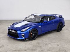 Xe Mô Hình Nissan GT-R(R35) 50th AnniVersary 1:18 MotorHelix (Wangan Blue)