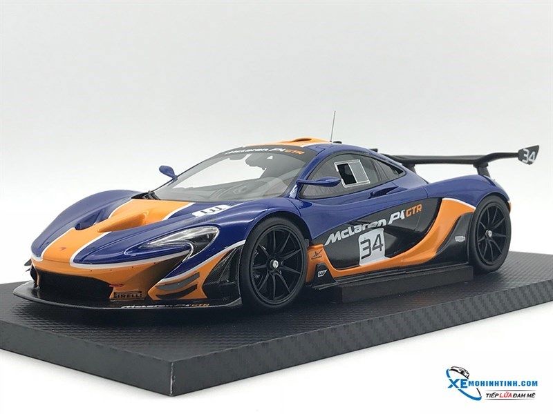 McLaren P1™ GTR BLUE/ORANGE TSM 1:18 (Xanh) – Shop Xe Mô Hình Tĩnh