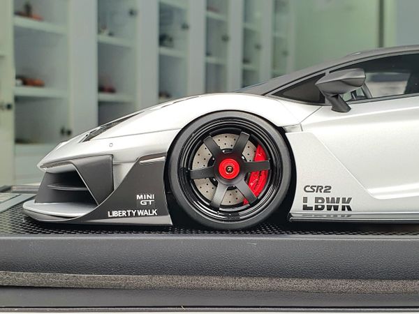 Xe mô hình Lamborghini Aventador 700GT EVO 1:18 LBWK (Silver)