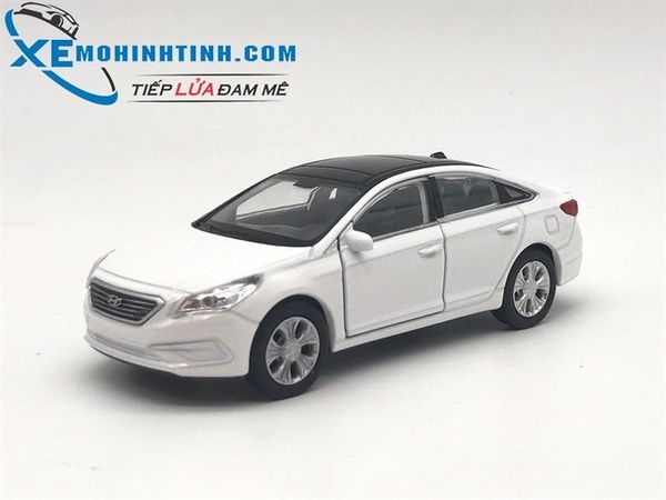 HỘP XE MÔ HÌNH WELLY HYUNDAI SONATA MỞ CỬA (TRẮNG)