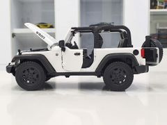 XE MÔ HÌNH JEEP WRANGLER CONVERTIBLE 2014 1:18 MAISTO (TRẮNG)