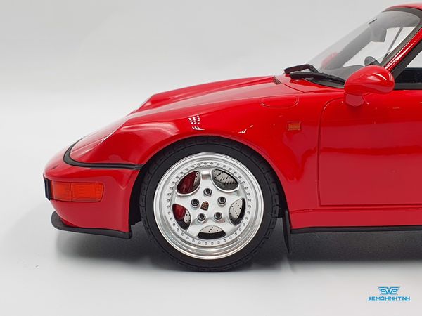 Xe Mô Hình Porsche 911 (964) Turbo S Flachbau 1:18 GTSpirit ( Đỏ )