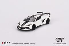 Xe Mô Hình Chevrolet Corvette Z06 2023 Arctic 1:64 MiniGT ( White )