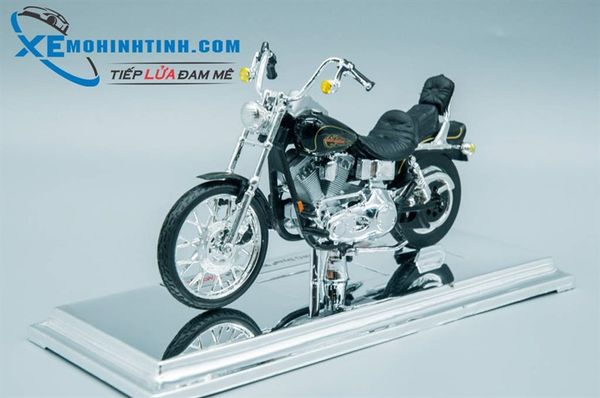 XE MÔ HÌNH HARLEY DAVIDSON 1997 FXDWG Dyna Wide Glide 1:18 MAISTO (ĐEN)