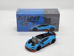 Xe Mô Hình Lamborghini Huracan STO Blu Laufey LHD 1:64 Minigt ( Xanh Dương )