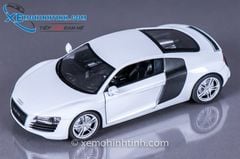 XE MÔ HÌNH AUDI R8 1:24 WELLY (TRẮNG)