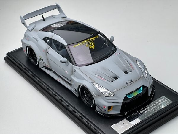 Xe Mô Hình LB- Silhouette WORKS GT Nissan 35GT-RR Limited 149pcs 1:18 Ivy Model ( Xám Nhám Dơ )