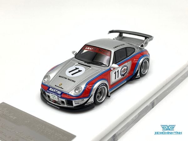 Xe Mô Hình Porsche 911 (993) Rauh-Welt Begriff Rough Rhythm-Martini 1:64 Fuelme ( Bạc )