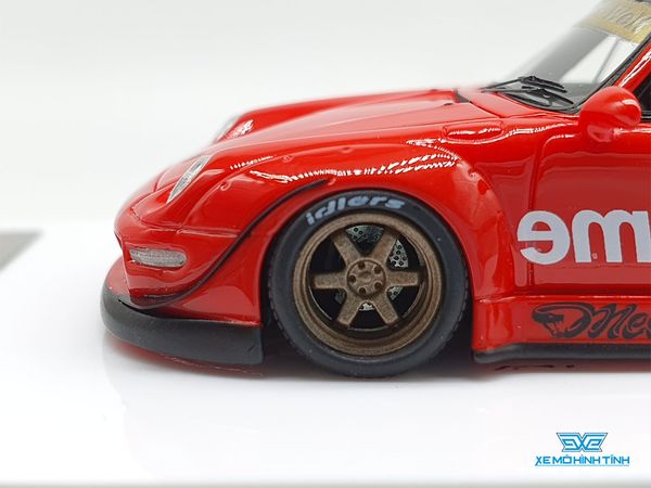 Xe Mô Hình Porsche 911 (993) Rauh-Welt Begriff Medusa 1:64 Fuelme ( Đỏ )