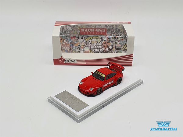 Xe Mô Hình Porsche 911 (993) Rauh-Welt Begriff Medusa 1:64 Fuelme ( Đỏ )