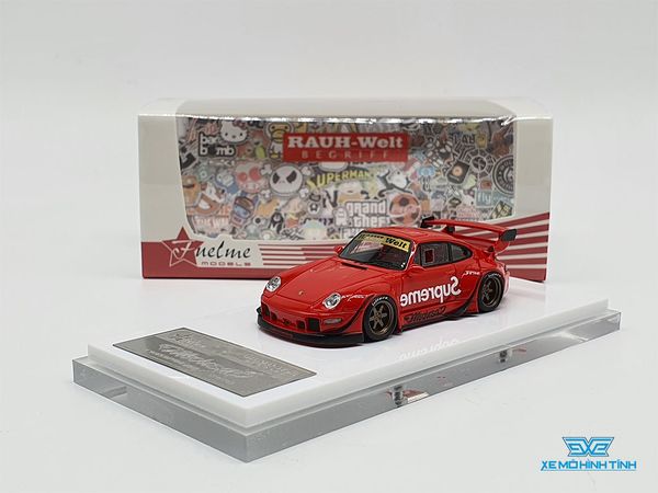 Xe Mô Hình Porsche 911 (993) Rauh-Welt Begriff Medusa 1:64 Fuelme ( Đỏ )