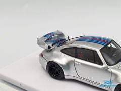 Xe Mô Hình Porsche 400R(993) Gunter Werks Martini 1:64 Fuelme ( Bạc )