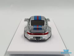 Xe Mô Hình Porsche 400R(993) Gunter Werks Martini 1:64 Fuelme ( Bạc )