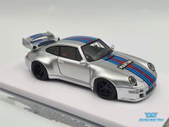 Xe Mô Hình Porsche 400R(993) Gunter Werks Martini 1:64 Fuelme ( Bạc )