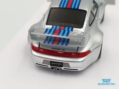 Xe Mô Hình Porsche 400R(993) Gunter Werks Martini 1:64 Fuelme ( Bạc )
