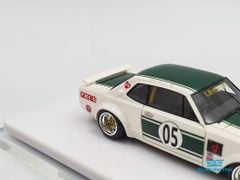 Xe Mô Hình Charasuka Works LBWK Kato Hyuma 2Dr Edition 1:64 Fuelme (Trắng Xanh)