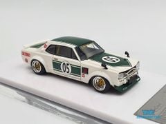 Xe Mô Hình Charasuka Works LBWK Kato Hyuma 2Dr Edition 1:64 Fuelme (Trắng Xanh)