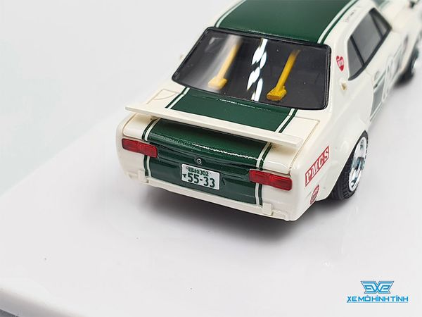 Xe Mô Hình Charasuka Works LBWK Kato Hyuma 2Dr Edition 1:64 Fuelme (Trắng Xanh)