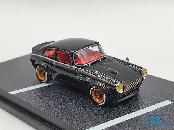 Xe Mô Hình Honda S800 + Figure Daniel WU 1:64 Furuya ( Resin Model - Đen ) - Limited 699 PSC