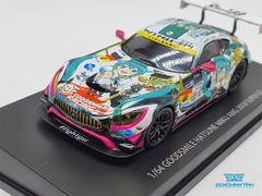Xe Mô Hình Mercedes-AMG Hatsune Miku 2018 Super GT ver 1:64 Good Smile ( Xanh Sleiff )