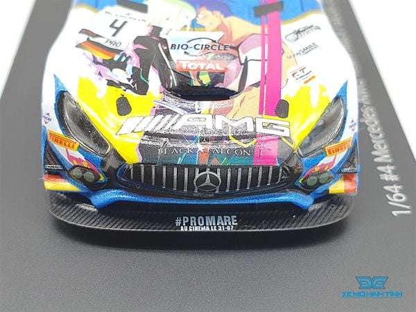 Xe Mô Hình Mercedes-Benz AMG Team Back Falcon 2019 SPA24H 1:64 Goodsmile Racing